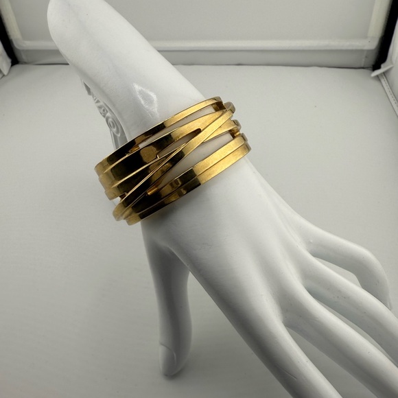 Ann Taylor Gold Tone Cuff Bracelet - Picture 3 of 6